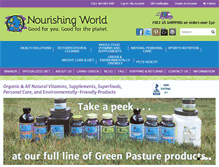 Tablet Screenshot of nourishingworld.com